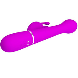 PRETTY LOVE - DEJON RABBIT VIBRATOR 3 IN 1 MULTIFUNKTIONSVIOLETT – Produktansicht 6
