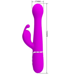 PRETTY LOVE - DEJON RABBIT VIBRATOR 3 IN 1 MULTIFUNKTIONSVIOLETT – Produktansicht 7