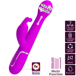PRETTY LOVE - DEJON RABBIT VIBRATOR 3 IN 1 MULTIFUNKTIONSVIOLETT – Produktansicht 10