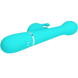 PRETTY LOVE - DEJON RABBIT VIBRATOR 3 IN 1 MULTIFUNKTIONS-AQUAGRÜN – D-238773 – Produktansicht 4