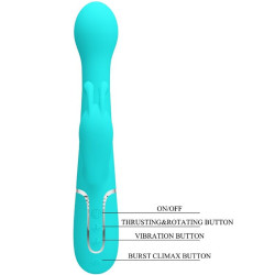 PRETTY LOVE - DEJON RABBIT VIBRATOR 3 IN 1 MULTIFUNKTIONS-AQUAGRÜN – D-238773 – Produktansicht 8