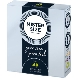 MISTER SIZE - KONDOMGRÖSSE S 49 MM (3 EINHEITEN) – Produktansicht 2