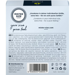 MISTER SIZE - KONDOMGRÖSSE S 49 MM (3 EINHEITEN) – Produktansicht 3