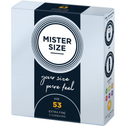 MISTER SIZE - KONDOMGRÖSSE M 53 MM (3 EINHEITEN) – Produktansicht 2