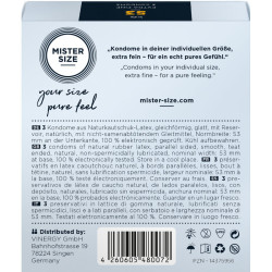 MISTER SIZE - KONDOMGRÖSSE M 53 MM (3 EINHEITEN) – Produktansicht 3