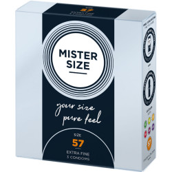 MISTER SIZE - KONDOMGRÖSSE L 57 MM (3 EINHEITEN) – Produktansicht 2