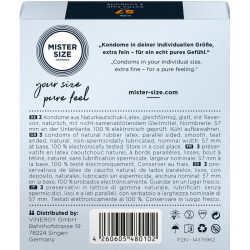 MISTER SIZE - KONDOMGRÖSSE L 57 MM (3 EINHEITEN) – Produktansicht 3
