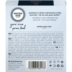 MISTER SIZE - KONDOMGRÖSSE XL 60 MM (3 EINHEITEN) – Produktansicht 3