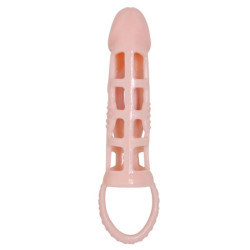 BAILE - PENIS EXTENDER COVER MIT VIBRATION UND NATÜRLICHEM GURT 13.5 CM – Produktansicht 5