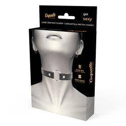 COQUETTE CHIC DESIRE - VEGANE LEDER-HALSKETTE DAMEN-ACCESSOIRE – Produktansicht 5