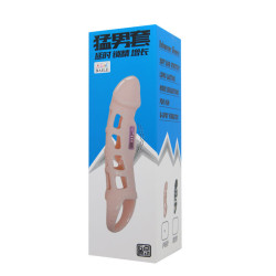BAILE - PENIS EXTENDER COVER MIT VIBRATION UND NATÜRLICHEM GURT 13.5 CM – Produktansicht 7