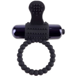 FANTASY C-RINGZ - SCHWARZER VIBRATIONSRING AUS SILIKON – Produktansicht 2