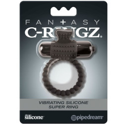 FANTASY C-RINGZ - SCHWARZER VIBRATIONSRING AUS SILIKON – Produktansicht 3