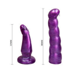 BAILE - WEIBLICHES ANAL UND VAGINALGESCHIRR FLIEDER G-PUNKT 17 CM – Produktansicht 7