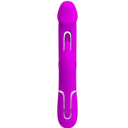 PRETTY LOVE - DEJON RABBIT VIBRATOR 3 IN 1 MULTIFUNKTIONS FUCSIA – Produktansicht 2