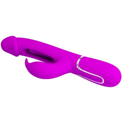 PRETTY LOVE - DEJON RABBIT VIBRATOR 3 IN 1 MULTIFUNKTIONS FUCSIA – Produktansicht 5