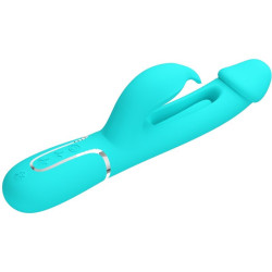 PRETTY LOVE - DEJON RABBIT VIBRATOR 3 IN 1 MULTIFUNKTIONS-AQUAGRÜN – D-238780 – Produktansicht 3