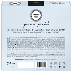 MISTER SIZE - KONDOMGRÖSSE M 53 MM (36 EINHEITEN) – Produktansicht 3