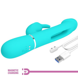 PRETTY LOVE - DEJON RABBIT VIBRATOR 3 IN 1 MULTIFUNKTIONS-AQUAGRÜN – D-238780 – Produktansicht 9