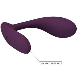 PRETTY LOVE - BAIRD G-SPOT 12 VIBRATIONEN WIEDERAUFLADBAR LILA APP – Produktansicht 5