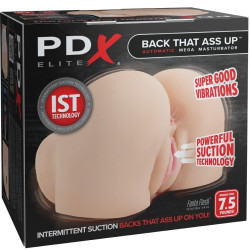 PDX ELITE - BACK THAT ASS UP REALISTISCHER VIBRIERENDER VAGINA- UND ANUS-MASTURBATOR – Produktansicht 6