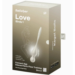 SATISFYER - LOVE BIRDS VIBRIERENDE KEGEL-KUGELN WEISS – Produktansicht 6
