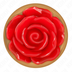 KINK - ROSA GOLDENER ANALSTECKER MIT ROTER ROSE S – Produktansicht 5