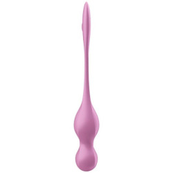 SATISFYER - LOVE BIRDS VIBRIERENDE KEGEL-KUGELN ROSA – Produktansicht 4