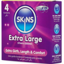 SKINS - EXTRA GROSSE PREMIUM-KONDOME PACKUNG 4 – Produktansicht 2