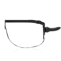 FETISH SUBMISSIVE HARNESS - REALISTISCHES SCHWARZES SILIKON 16 CM – Produktansicht 4