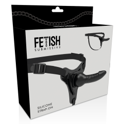 FETISH SUBMISSIVE HARNESS - REALISTISCHES SCHWARZES SILIKON 16 CM – Produktansicht 5