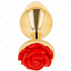 KINK - PLUG ANAL GOLD ROSE ROT GRÖSSE L – Produktansicht 3