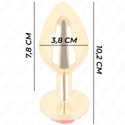 KINK - PLUG ANAL GOLD ROSE ROT GRÖSSE L – Produktansicht 4