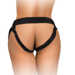 KING COCK - ELITE DELUXE VERSTELLBARES HARNESS-KIT RING MIT HODEN & DILDO 20.3 CM – Produktansicht 3