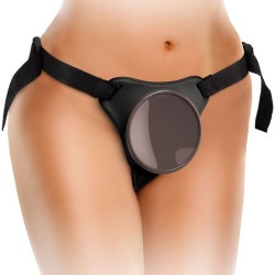 KING COCK - ELITE DELUXE VERSTELLBARES HARNESS-KIT RING MIT HODEN & DILDO 20.3 CM – Produktansicht 4