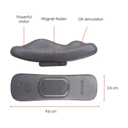 ONINDER - MANILA PANTY WIEDERAUFLADBARER VIBRATOR 9 GESCHWINDIGKEITEN 9,6 CM X 2,6 CM - KOSTENLOSE APP – Produktansicht 8