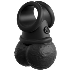 KING COCK - ELITE DELUXE VERSTELLBARES HARNESS-KIT RING MIT HODEN & DILDO 20.3 CM – Produktansicht 8
