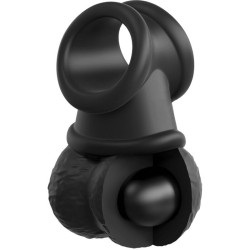 KING COCK - ELITE DELUXE VERSTELLBARES HARNESS-KIT RING MIT HODEN & DILDO 20.3 CM – Produktansicht 9