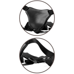 KING COCK - ELITE DELUXE VERSTELLBARES HARNESS-KIT RING MIT HODEN & DILDO 20.3 CM – Produktansicht 10