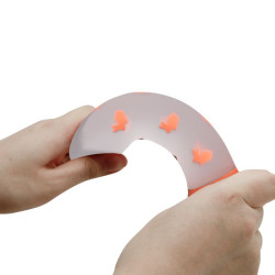 PRETTY LOVE - MAGISCHER NACHT-DILDO OHNE VIBRATION LEUCHTENDES ORANGE – Produktansicht 2