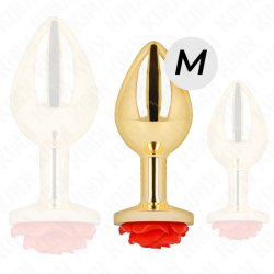 KINK - PLUG ANAL GOLD ROSE ROT GRÖSSE M – Produktansicht 3