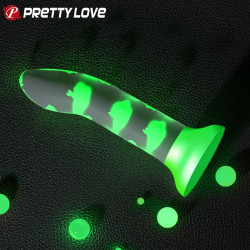 PRETTY LOVE - MAGISCHER NACHT-DILDO OHNE VIBRATION LEUCHTENDES GRÜN – Produktansicht 3