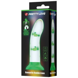 PRETTY LOVE - MAGISCHER NACHT-DILDO OHNE VIBRATION LEUCHTENDES GRÜN – Produktansicht 4