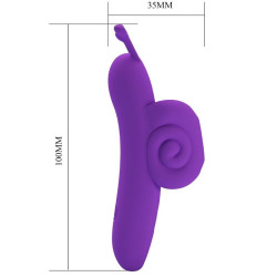 PRETTY LOVE - SNAIL LEISTUNGSSTARKER LILA FINGERSTIMULATOR – Produktansicht 5