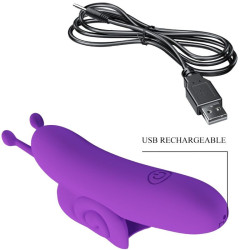 PRETTY LOVE - SNAIL LEISTUNGSSTARKER LILA FINGERSTIMULATOR – Produktansicht 7