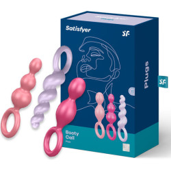 SATISFYER - ANALPLUGS SET 3 ST TRICOLOR – Produktansicht 2