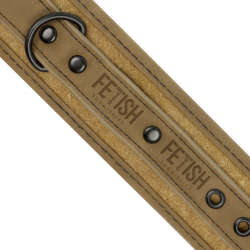 FETISH SUBMISSIVE ORIGEN - FUSSMANSCHETTEN AUS VEGANEM LEDER MIT NEOPRENFUTTER – Produktansicht 4