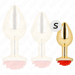 KINK - PLUG ANAL GOLD ROSE ROT GRÖSSE S – Produktansicht 3