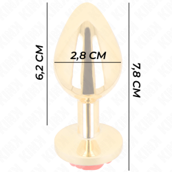 KINK - PLUG ANAL GOLD ROSE ROT GRÖSSE S – Produktansicht 4
