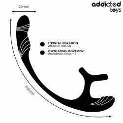 ADDICTED TOYS – ANALPLUG MIT VIBRATION, 360°-WELLUNG UND HODENSTIMULATOR – Produktansicht 6